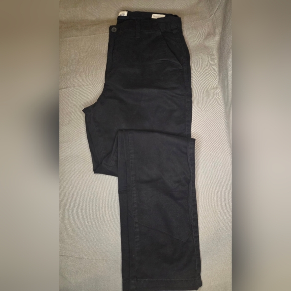 NWOT Gap Girlfriend Twill Stripe Chinos - Black - Size 6 - Picture 2 of 4
